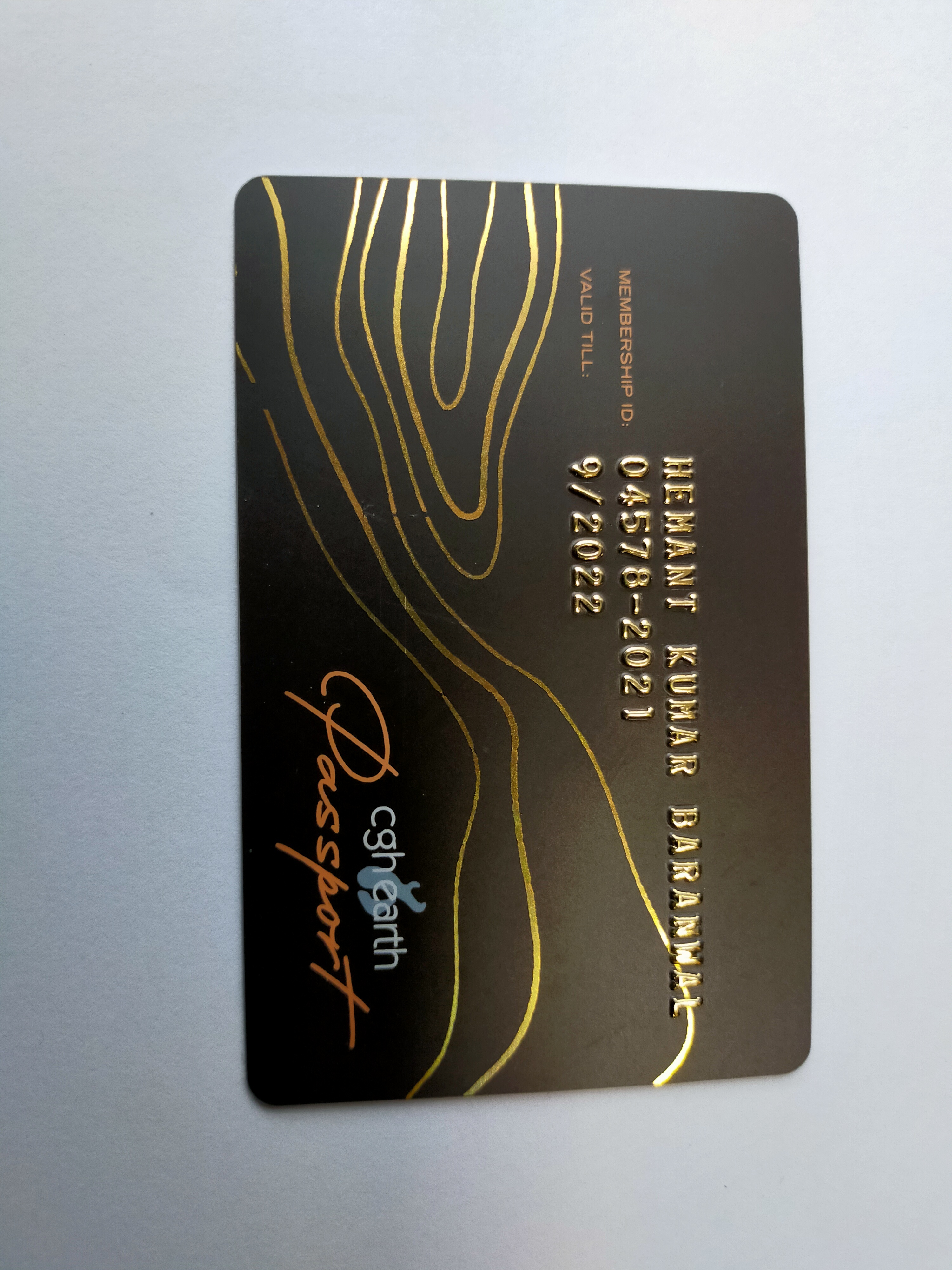 Embossed PVC Shopping Cards