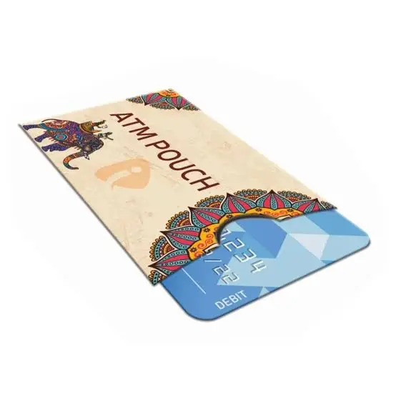 Standard Multicolor ATM Card Pouch 
